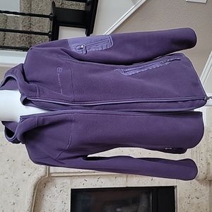 Free Country Outdoor Fleece Spot Jacket Purple Size Small